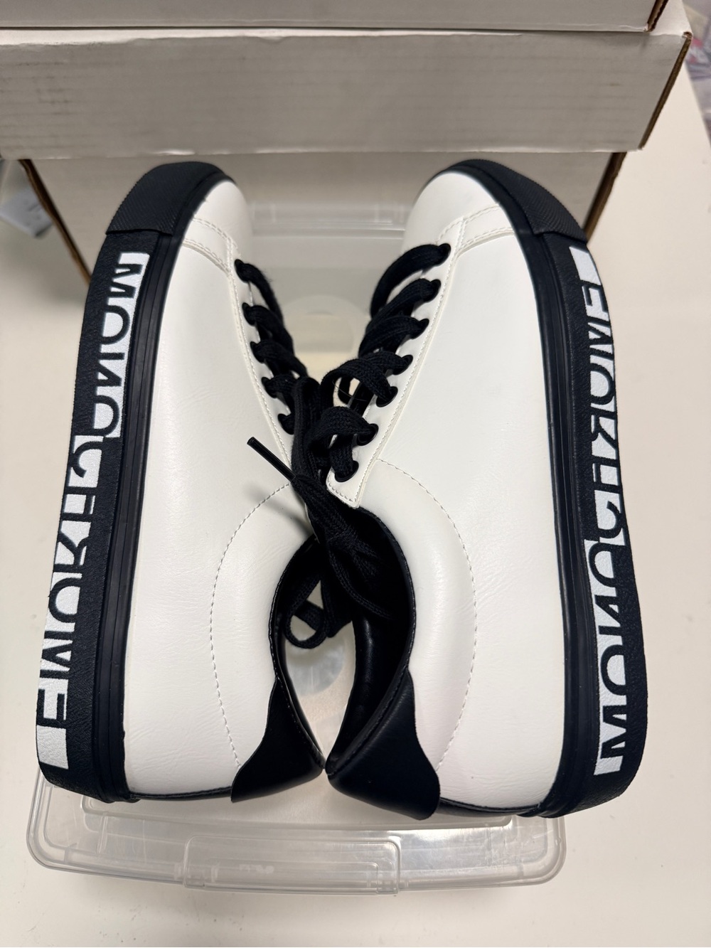Zara Black & White Men's Low-Top Sneakers